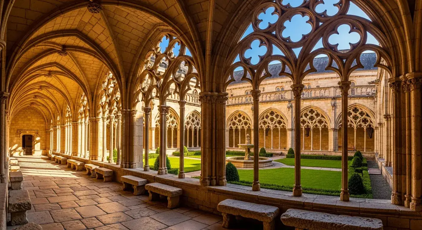 Le cloître de la cathédrale de Bayonne, aux portes du Pays basque, étape depuis Oloron-Sainte-Marie