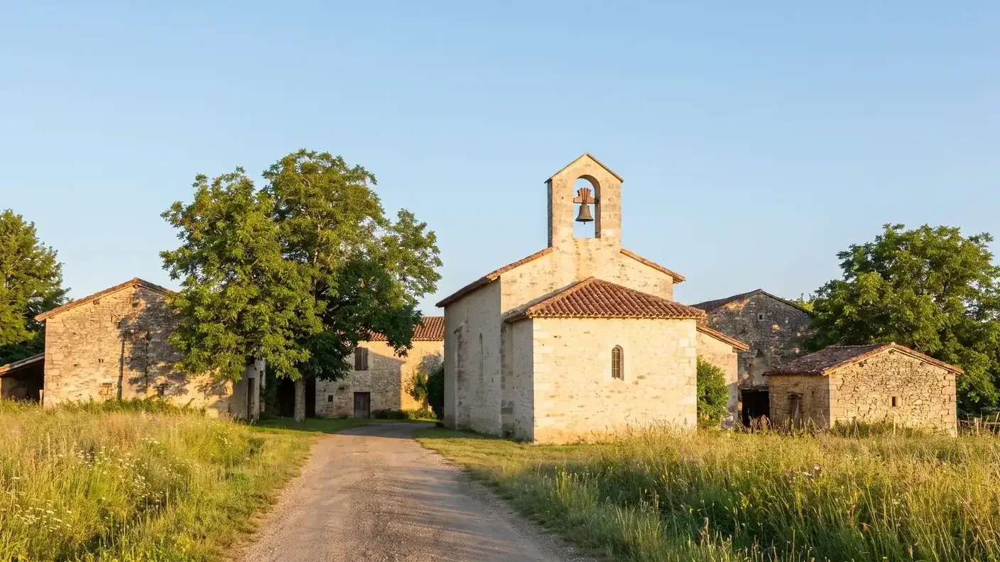 Iglesia de la aldea de Souillas, en Saint-Beauzeil