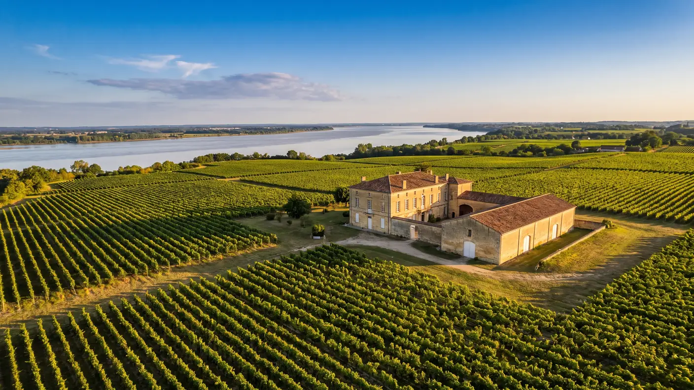 Viñedos de Blaye Côtes de Bordeaux, situados sobre el estuario