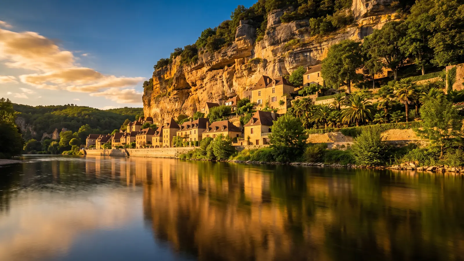 La Roque-Gageac, a orillas del río Dordoña, cerca del Domaine de Soleil Plage