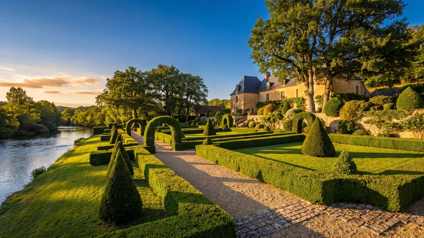 Jardines de Eyrignac, cerca de Sainte-Nathalène y del camping La Palombière