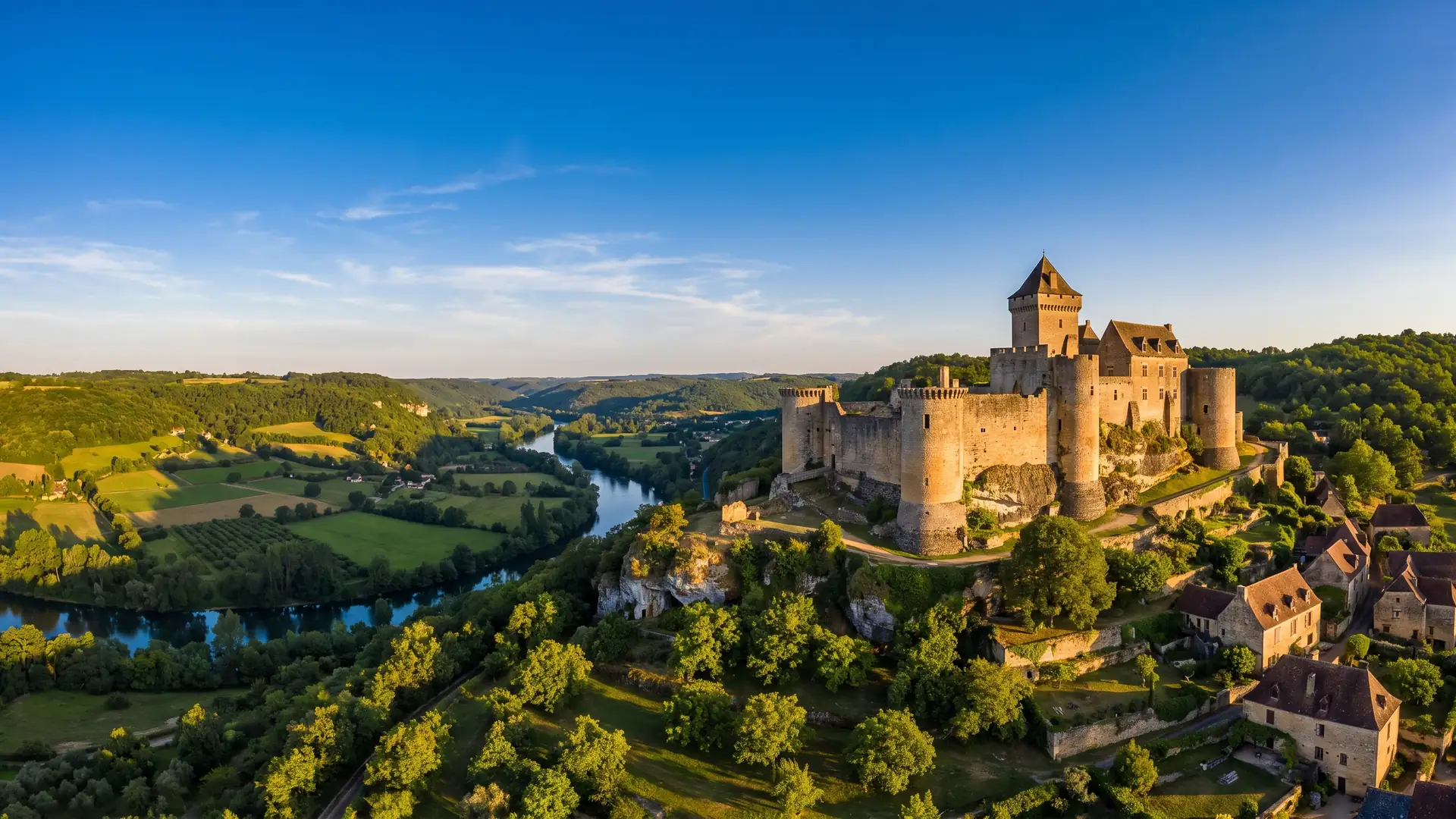 Castillo de Castelnaud, frente a Beynac, en el valle de la Dordoña