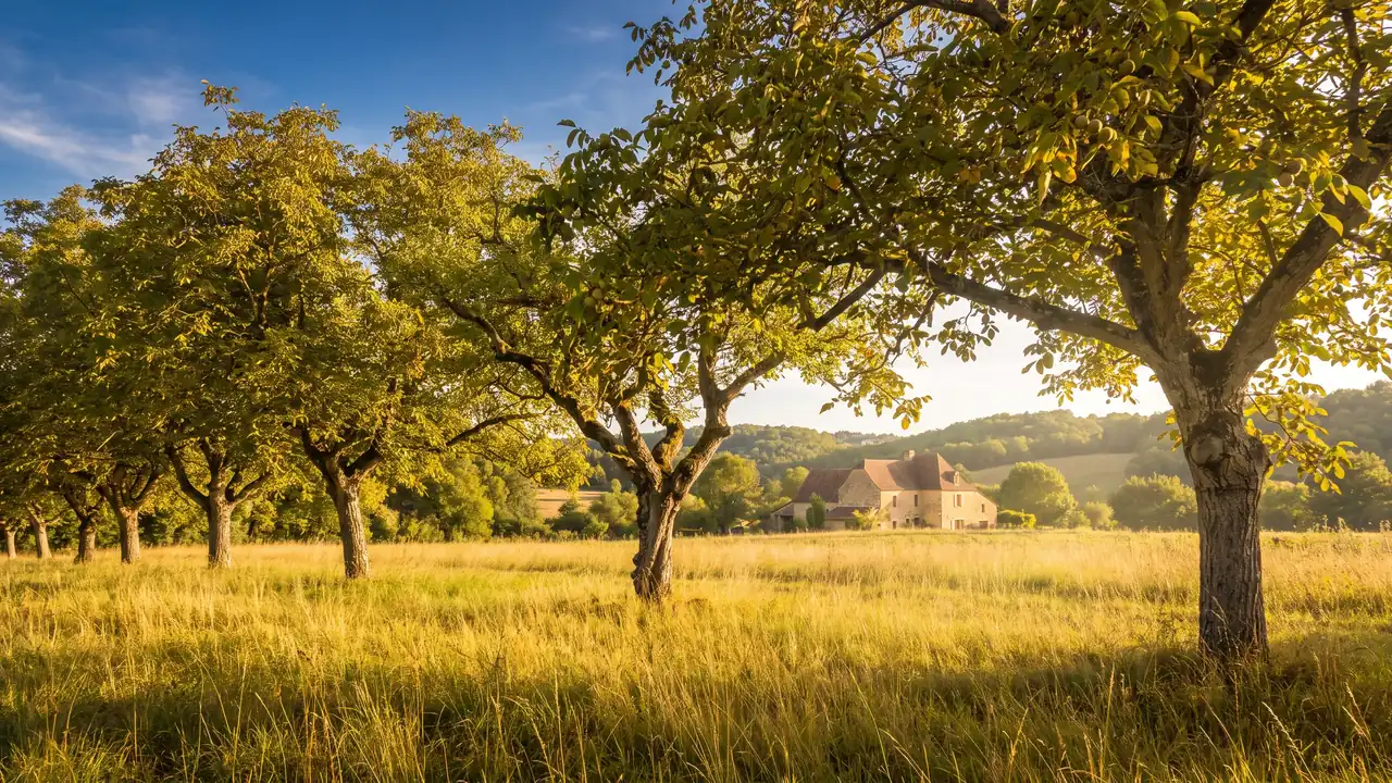 Bosque de nogales del Périgord Noir, cerca de Sarlat