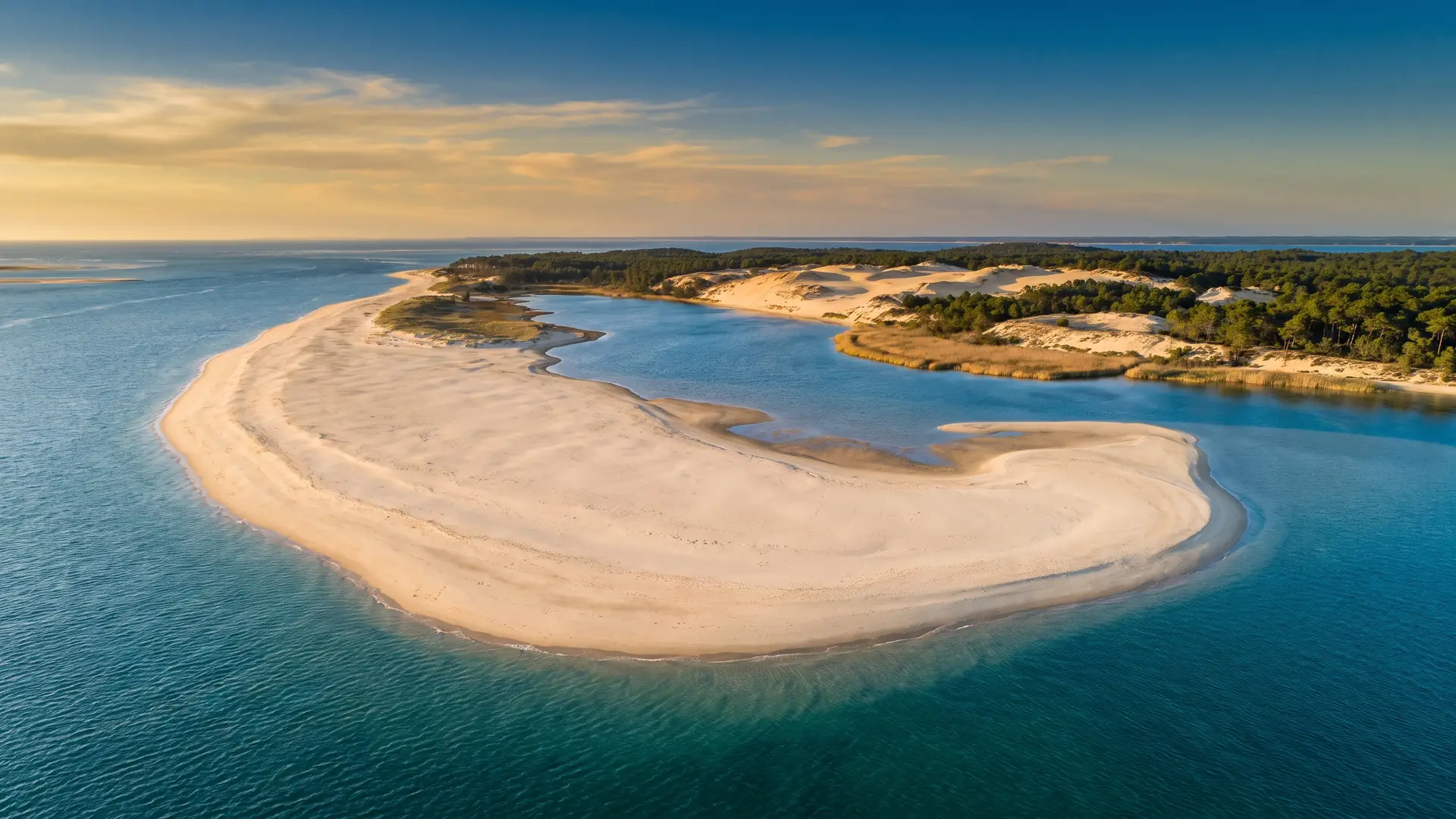 La bahía de Arcachon hacia Cap-Ferret