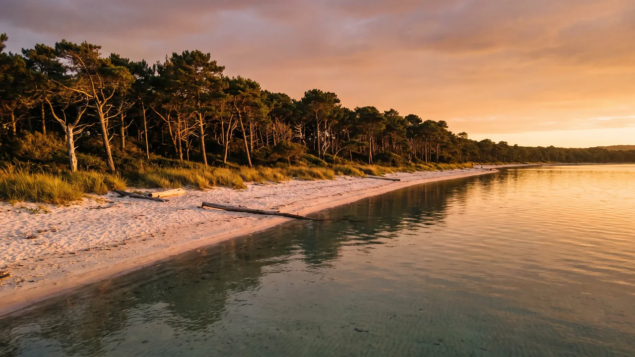 El lago de Carcans-Hourtin, en Maubuisson, a 34 min por carretera de Hourtin-Plage