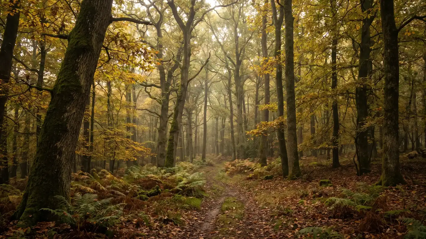 El bosque de Lanmary, en las afueras de Cornille, en las afueras de Périgueux (Dordoña) — destino del trayecto con conductor Burdeos → Cornille