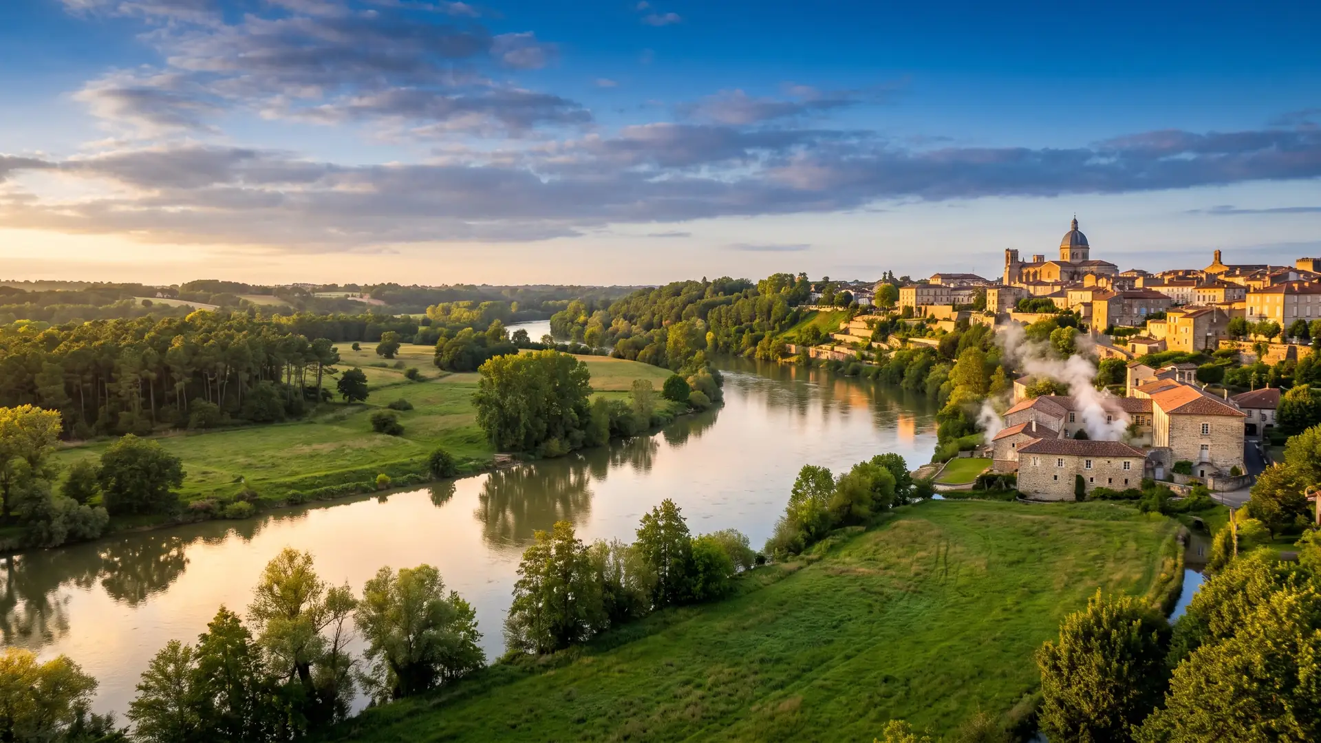 L'Adour à Dax, à 40 min de Vieux-Boucau