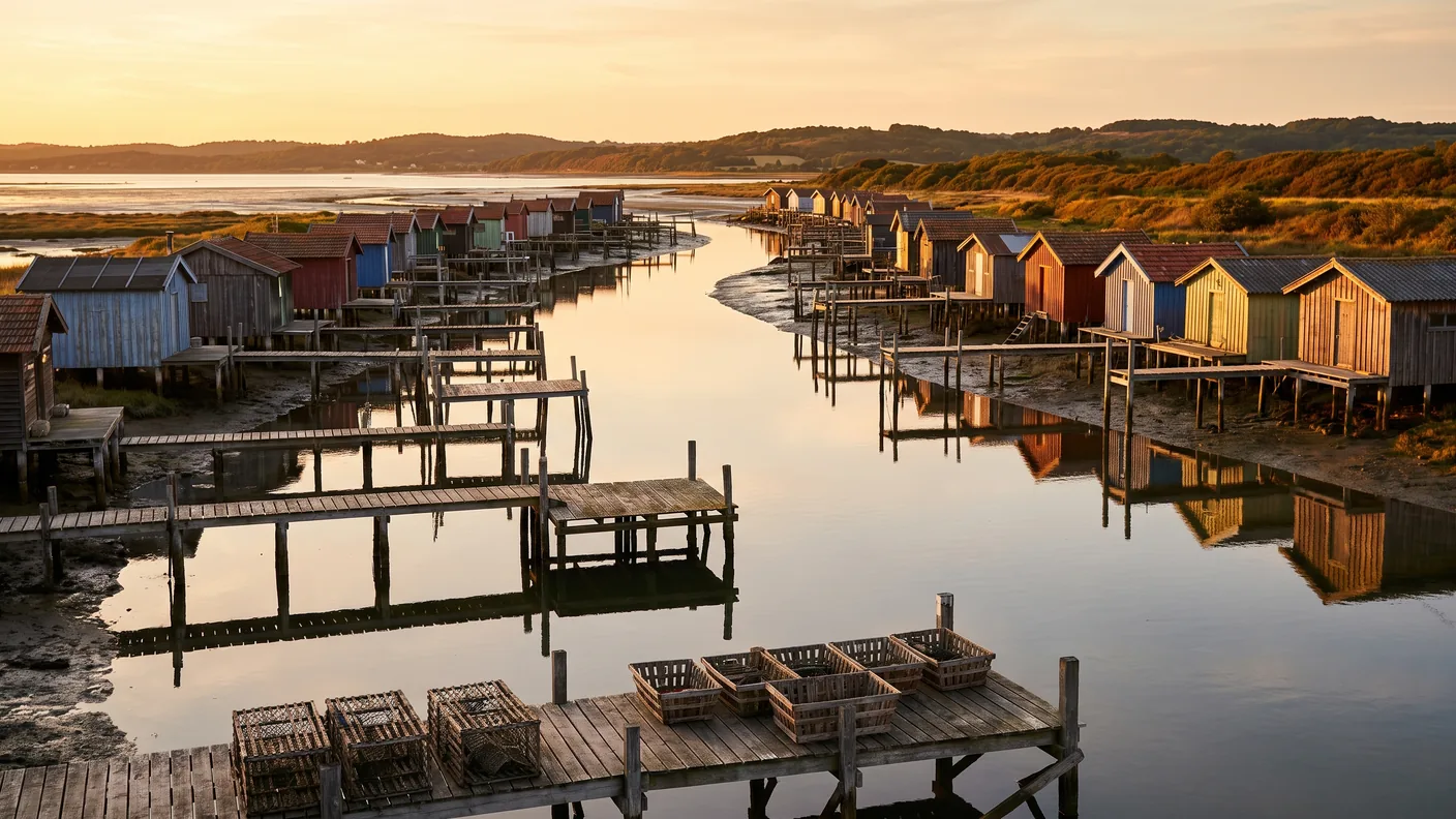 El puerto ostrícola de Gujan-Mestras, en la bahía de Arcachon