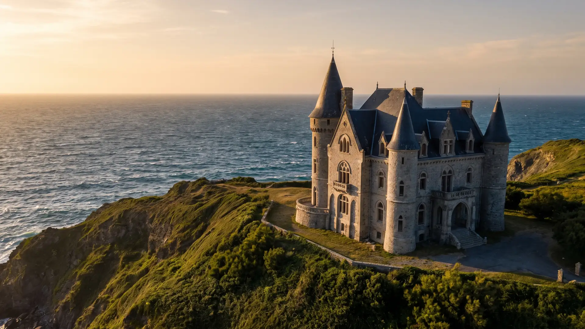 Castillo de Abbadia, en la Corniche vasca, en Hendaye