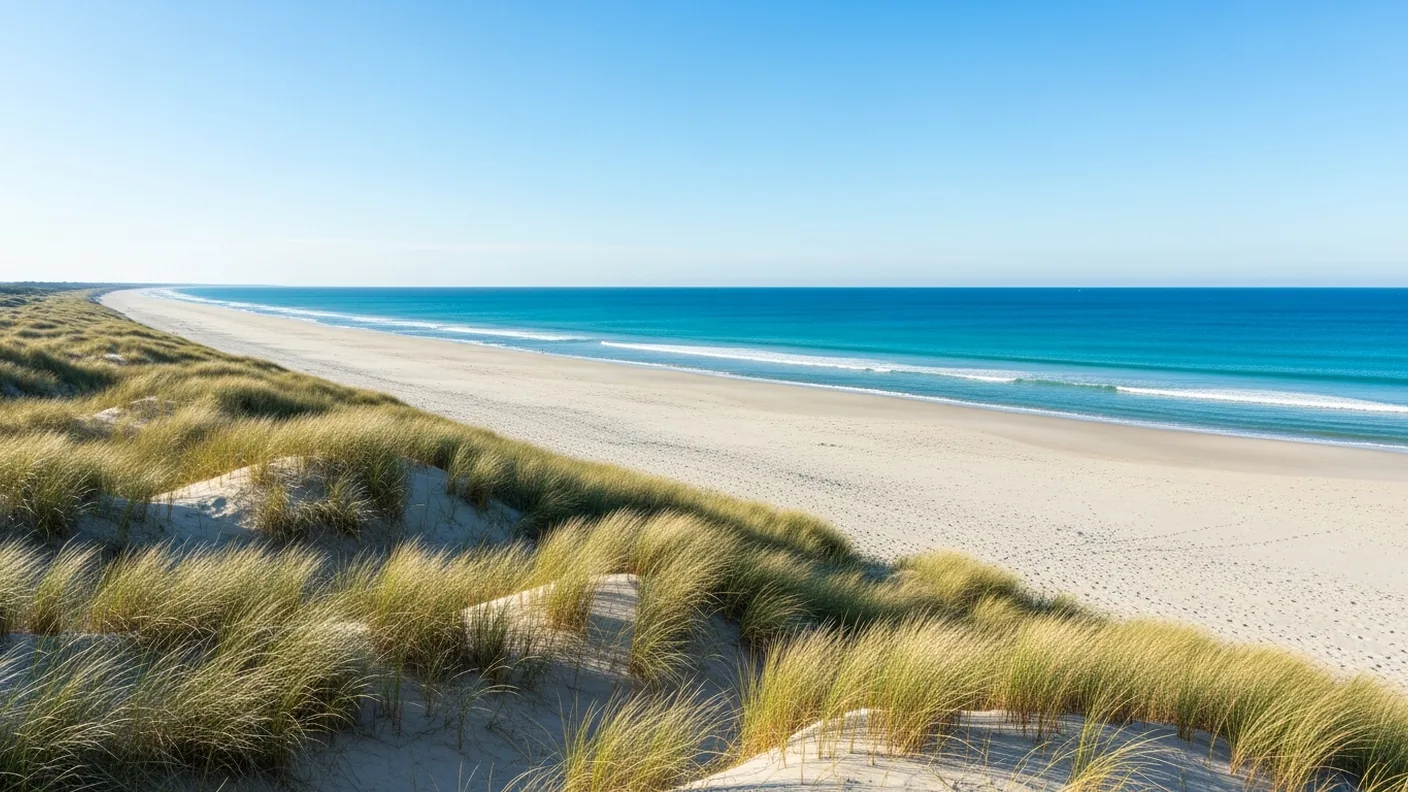 Une plage de sable et ses dunes sur l'île de Ré, étape de journée depuis Les Portes-en-Ré vers Le Bois-Plage