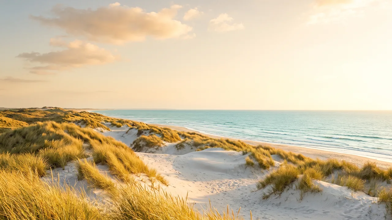 Dunes et oyats de la presqu'île d'Arvert près de La Tremblade