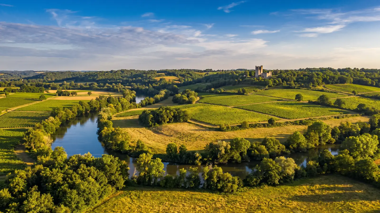 Les coteaux de la Garonne à Langoiran, étape depuis La Sauve-Majeure
