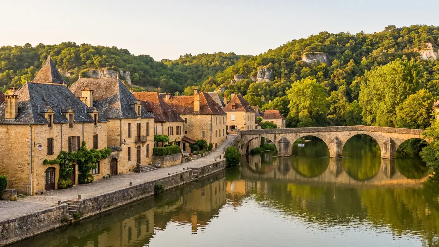 Le Bugue au bord de la Vézère, dans la vallée préhistorique, à 45 min de Saint-Amand-de-Coly