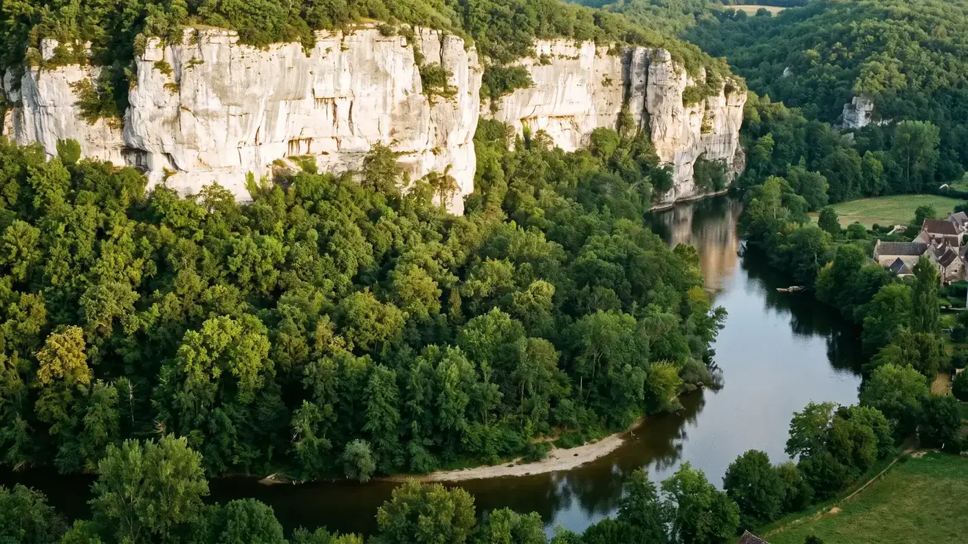Vallée de la Vézère près de Saint-Amand-de-Coly