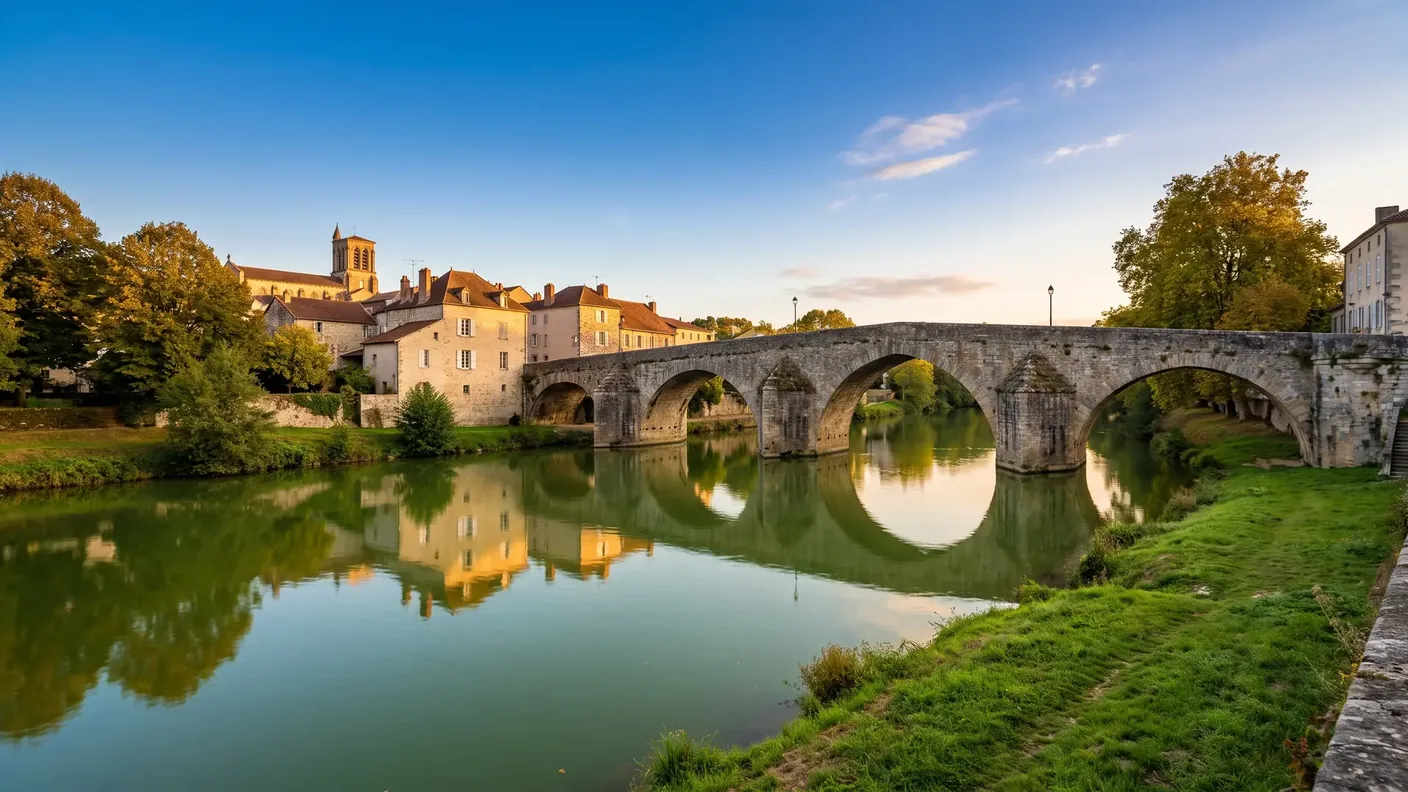 Puente de Saint-Étienne sobre el río Vienne, a los pies del casco antiguo de Limoges