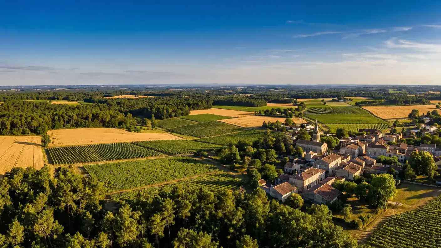 Las vistas de la Haute-Saintonge, al llegar al traslado privado Burdeos → Montendre