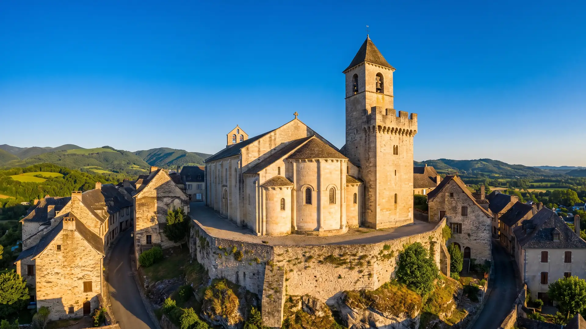 Iglesia de la Santa Cruz en la ciudad alta de Oloron-Sainte-Marie