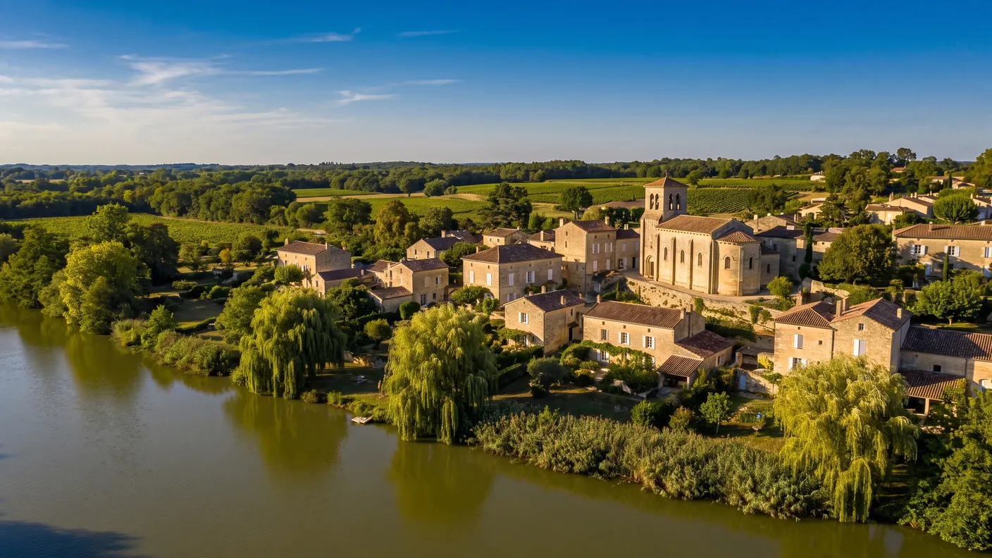 Saint-Denis-de-Pile: la iglesia románica y el valle del Isle