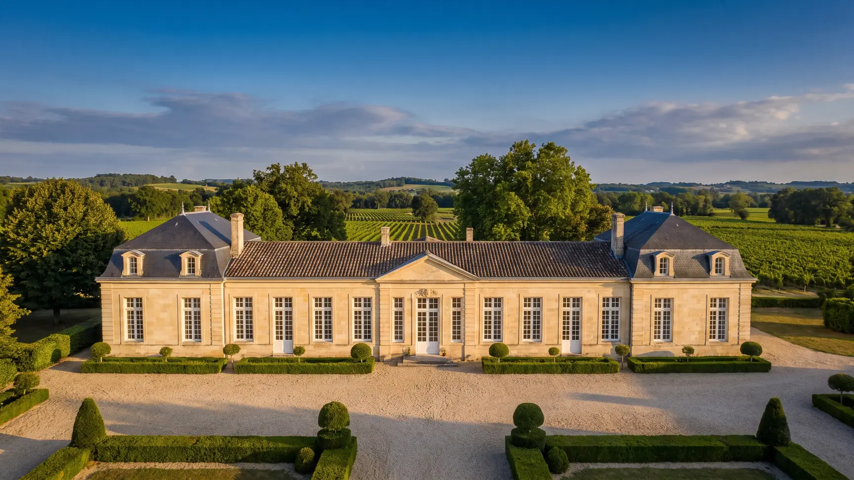 Finca girondina de Bômale y sus jardines en Saint-Denis-de-Pile