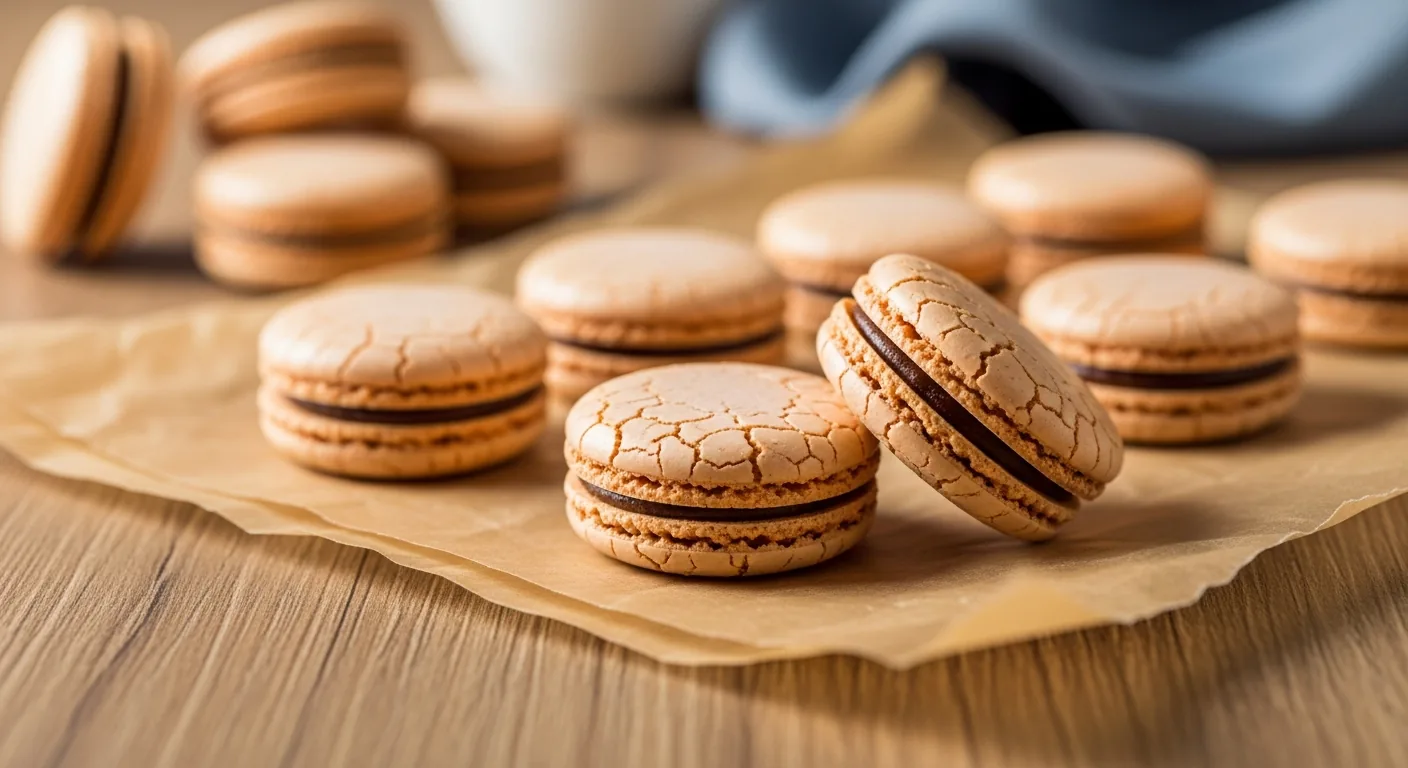 macarons tradicionales de Saint-Émilion con almendras, receta de las Ursulinas desde 1620, de la casa Bouriotte