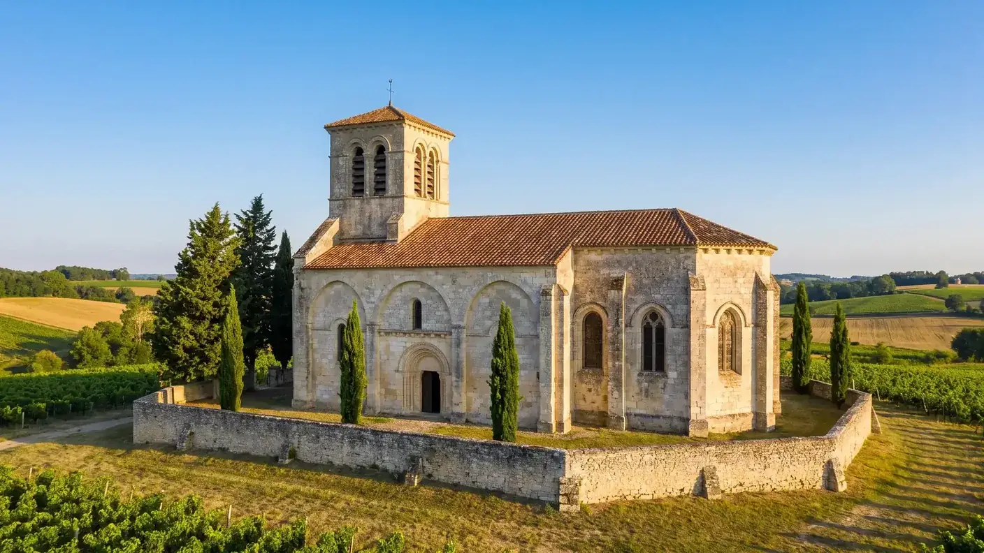 Ilustración de la iglesia de Serres-et-Montguyard