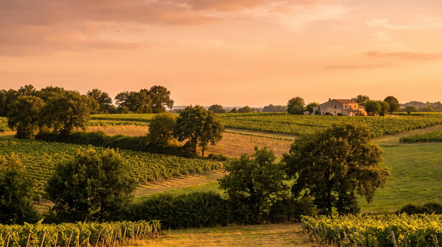 VTC Bordeaux toward Tizac-de-Curton — Sauternes & EDM