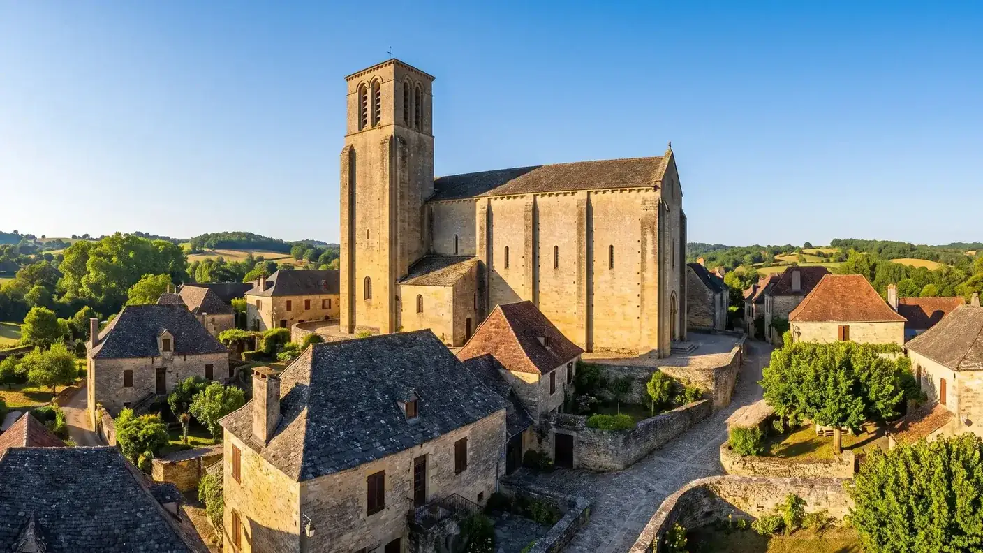Iglesia fortificada de San Nicolás de Trémolat y su campanario-torreón