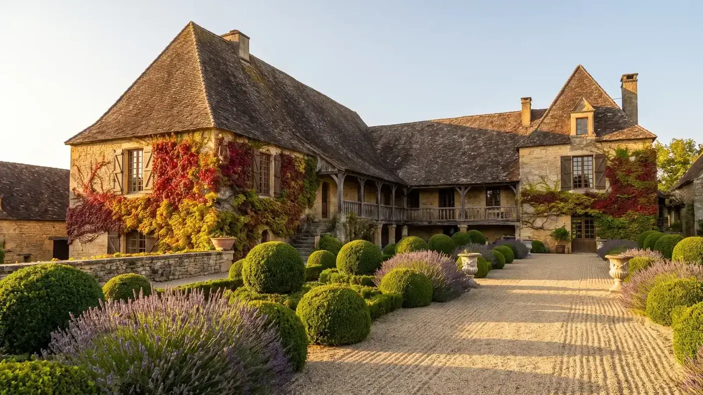 El Vieux Logis de Trémolat y sus jardines