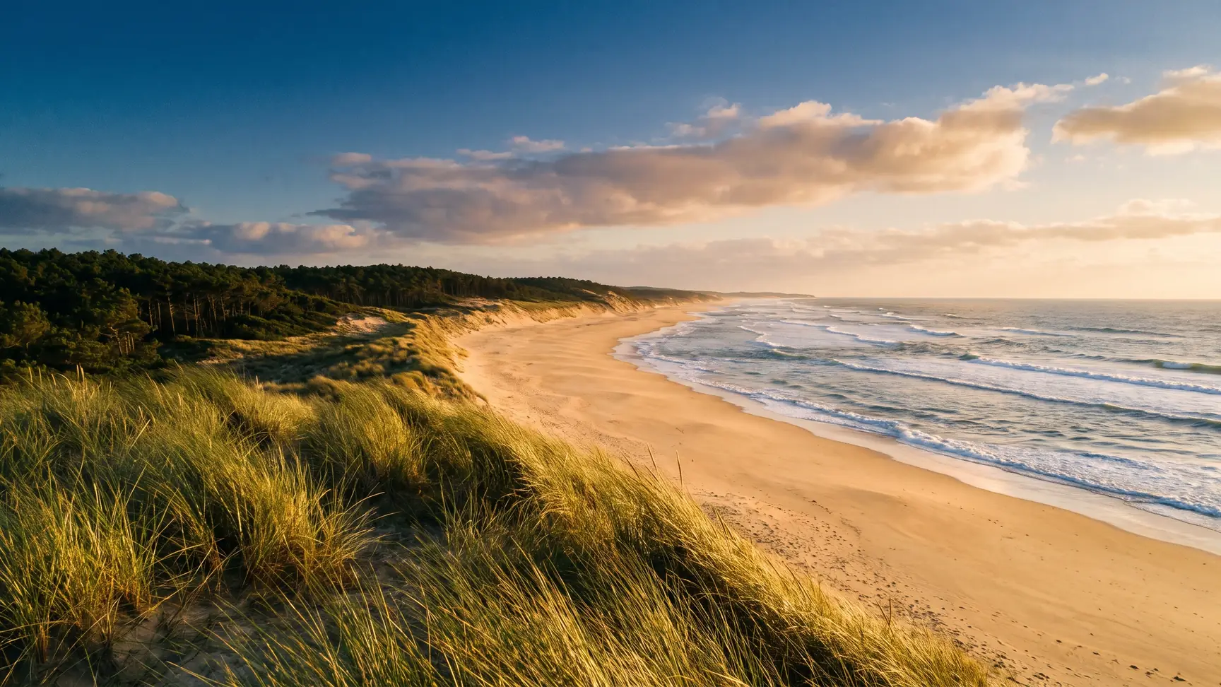 VTC Bordeaux toward Vieux-Boucau — southern coast of the Landes